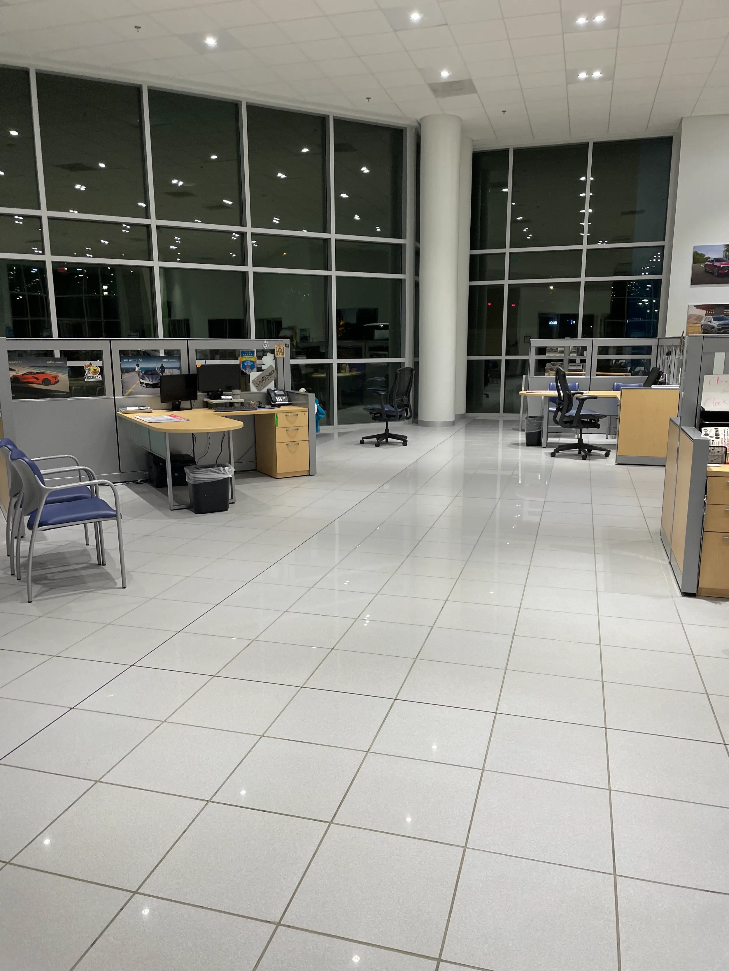 Showroom floors